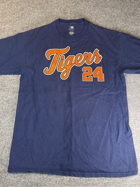Detroit Tigers Miguel Cabrera 24 T Shirt Navy MLB Mens L